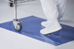 无尘室脚垫:粘尘垫,可防止杂质进入